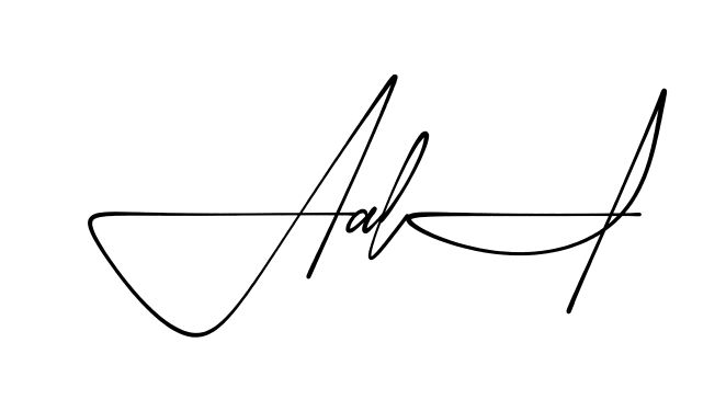 A Ali practice signature writing style