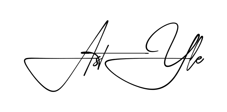 A Style practice signature writing style