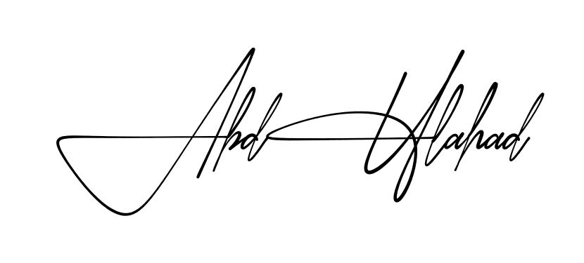 Signature design idea for Abdul Ahad
