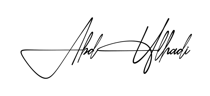Signature design idea for Abdul Hadi