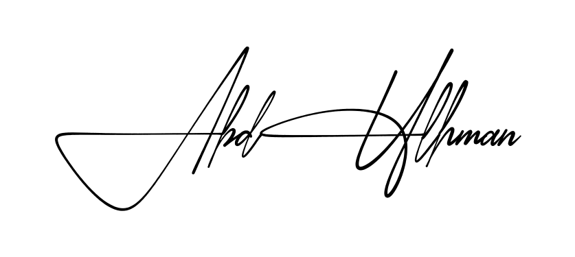 Signature design idea for Abdul Rehman
