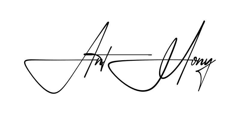 Signature design idea for Anthony
