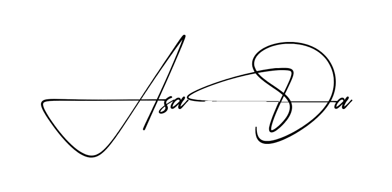 Asad A practice signature writing style