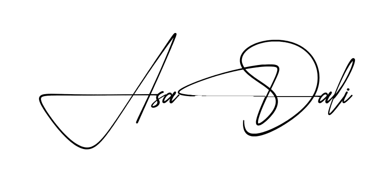 Asad Ali practice signature writing style