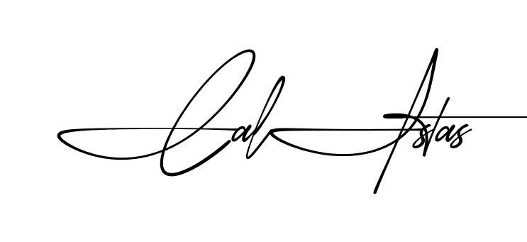 Calista S practice signature writing style