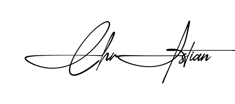 Signature design idea for Christian