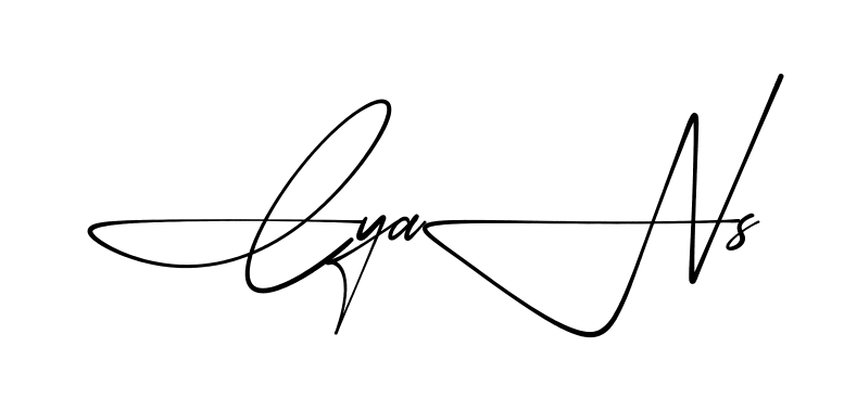 Cyan S practice signature writing style