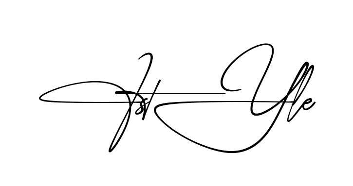 F Style practice signature writing style