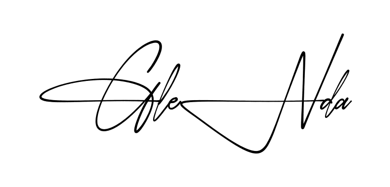 Glenda practice signature writing style
