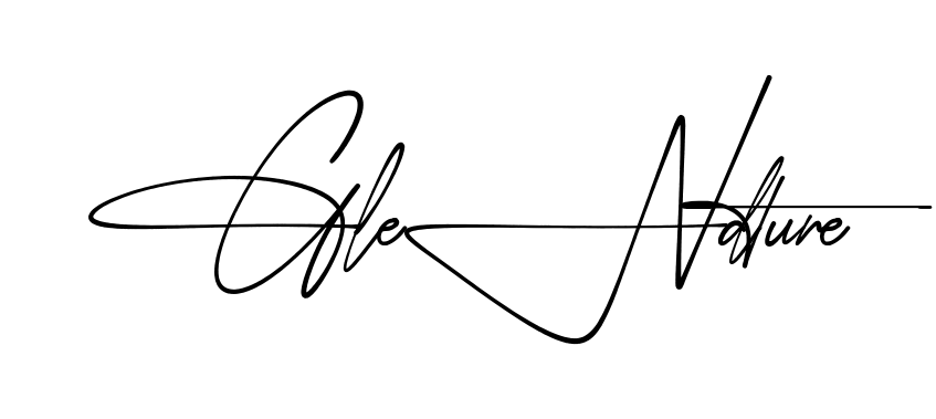 Glenda Signature practice signature writing style
