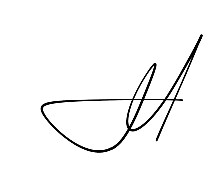 H practice signature writing style