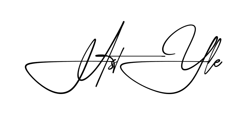 H Style practice signature writing style