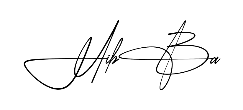 Hibba practice signature writing style