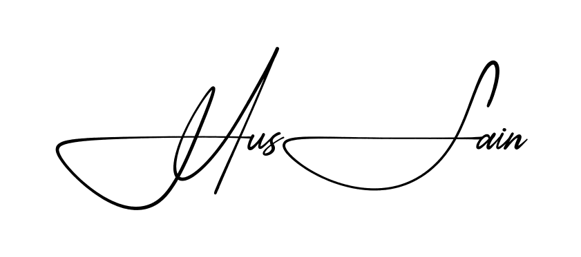 Signature design idea for Hussain