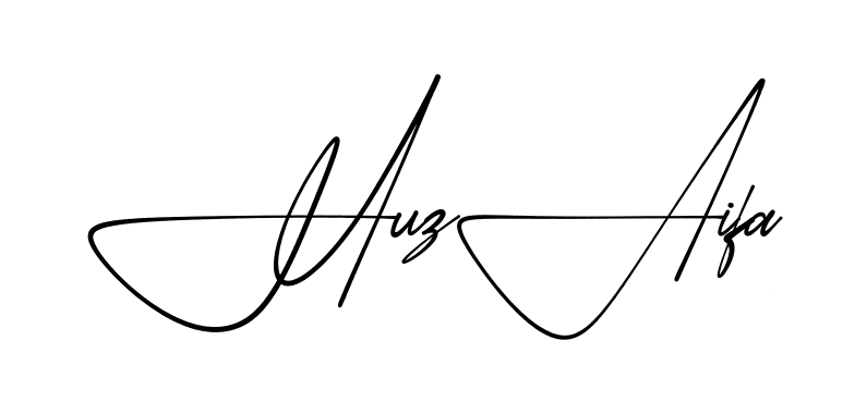 Signature design idea for Huzaifa