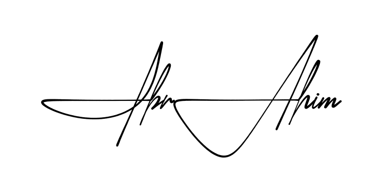 Signature design idea for Ibrahim
