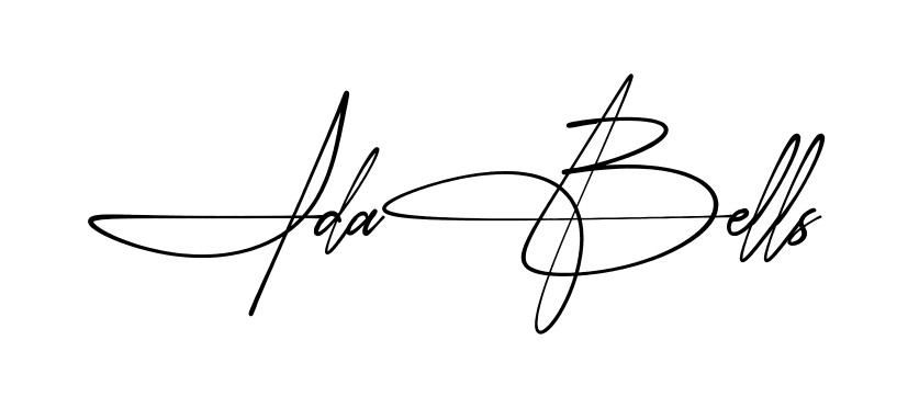 Idabell S practice signature writing style