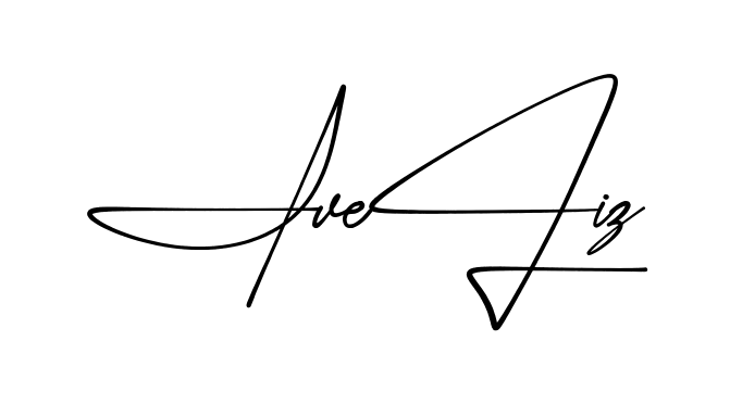 Iveliz practice signature writing style