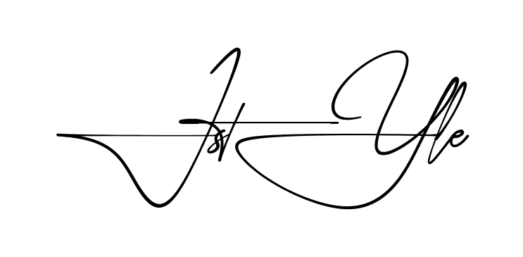J Style practice signature writing style