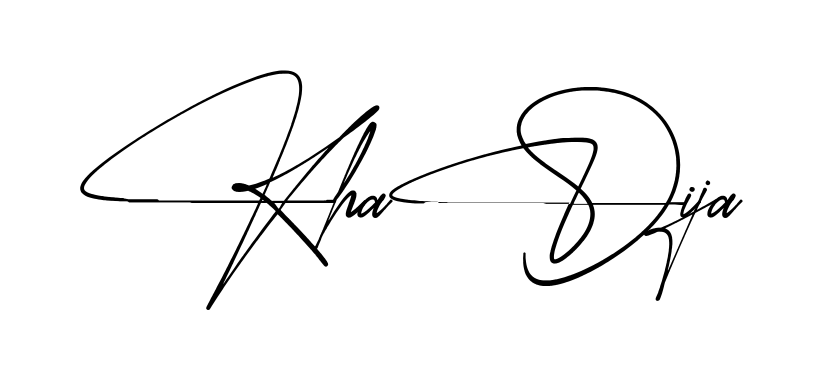 Signature design idea for Khadija