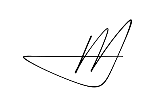 M practice signature writing style