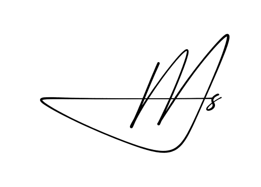 M S practice signature writing style