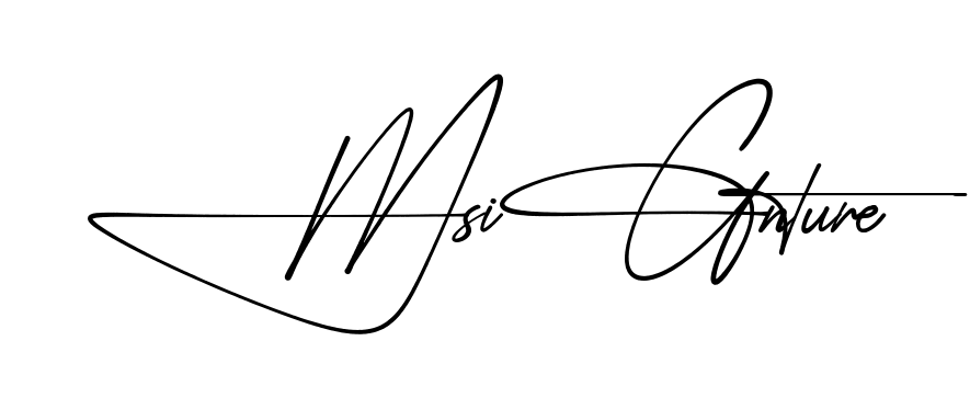 M Signature practice signature writing style