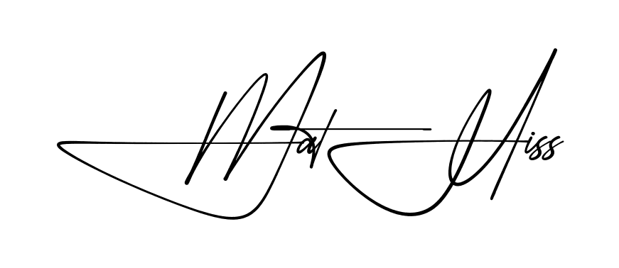 Mathis S practice signature writing style