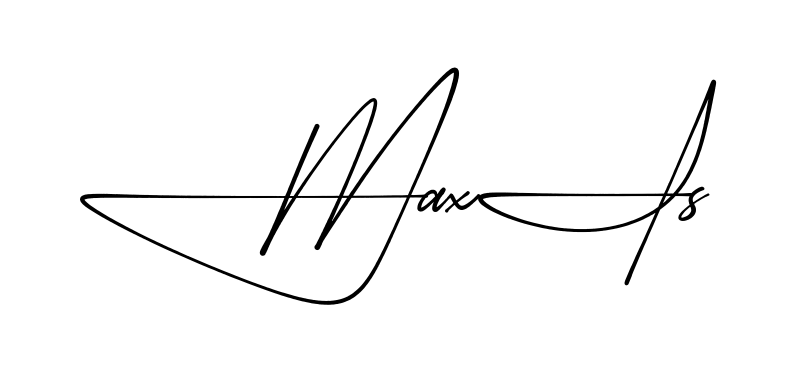 Maxi S practice signature writing style