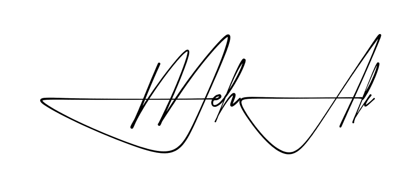 Signature design idea for Mehak