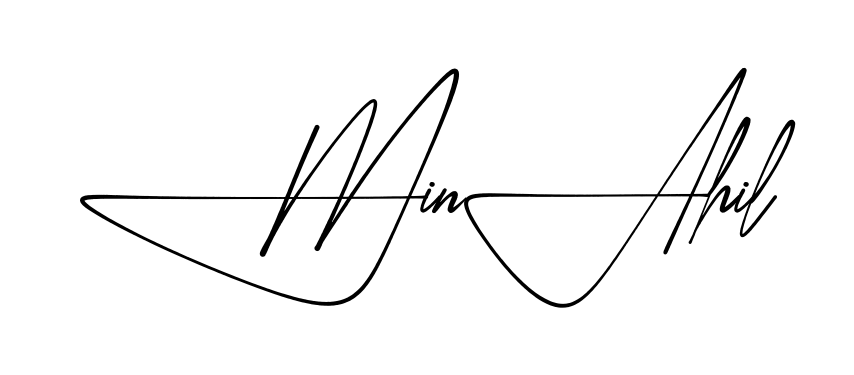 Signature design idea for Minahil