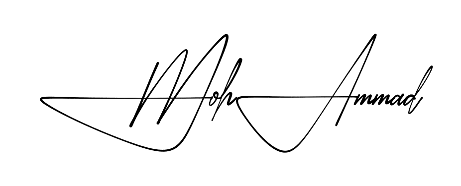 Signature design idea for Mohammad