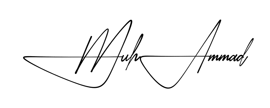 Signature design idea for Muhammad