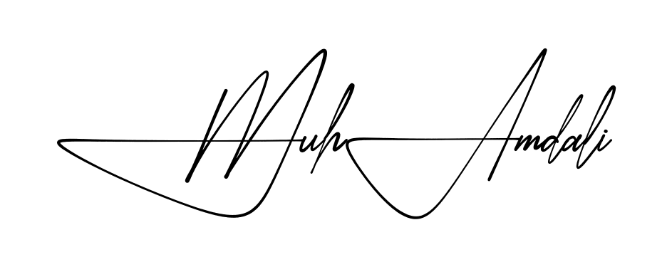 Signature design idea for Muhammad Ali
