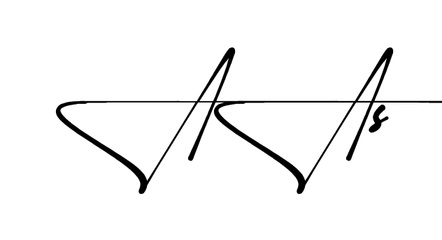 Aa S name signature writing style