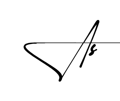 As name signature writing style