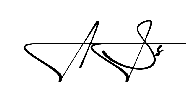 As S name signature writing style