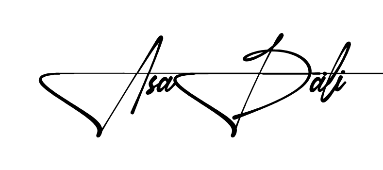 Asad Ali name signature writing style