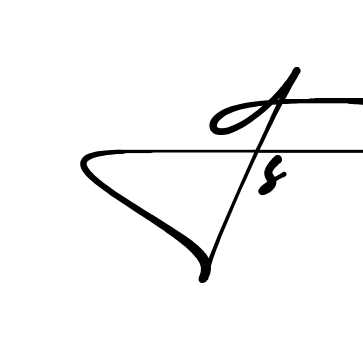 F S name signature writing style