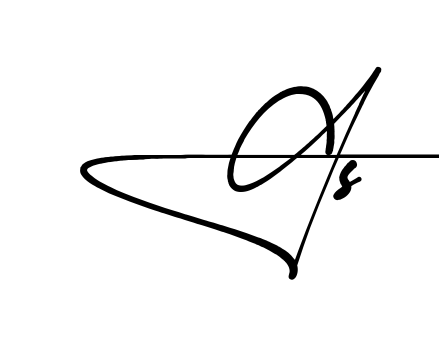 Gs name signature writing style