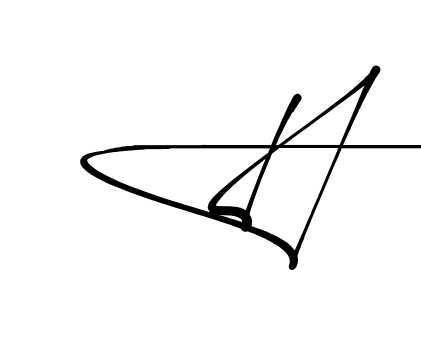 H name signature writing style