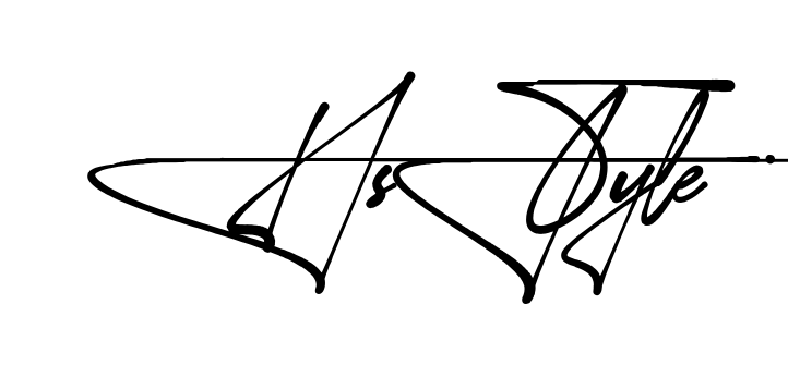 H Style name signature writing style