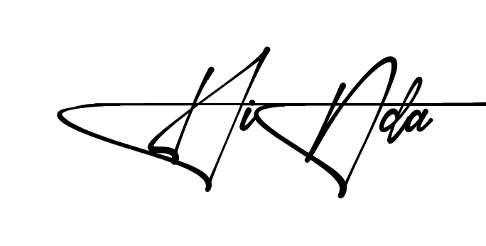 Hinda name signature writing style