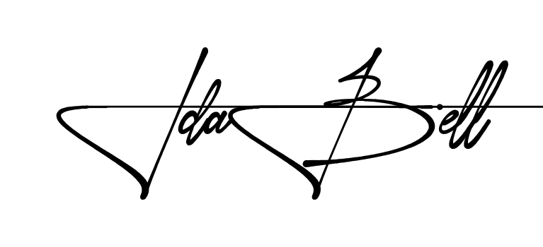 Idabell name signature writing style