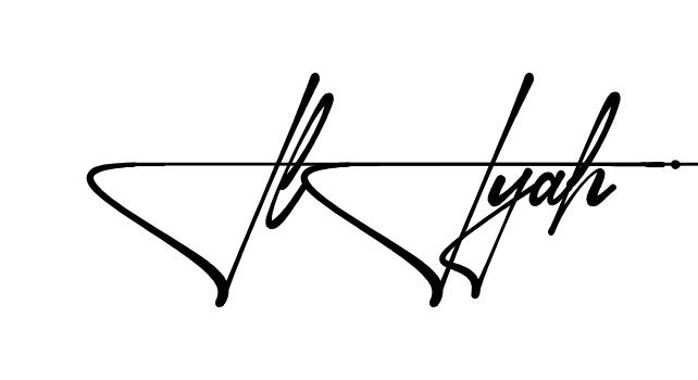 Iliyah name signature writing style