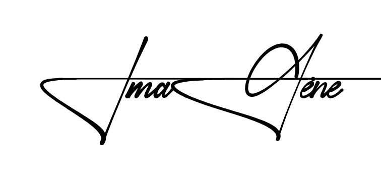 Imagene name signature writing style