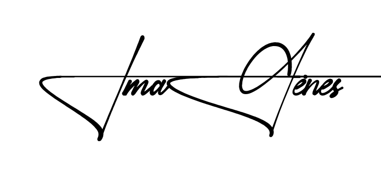 Imagene S name signature writing style