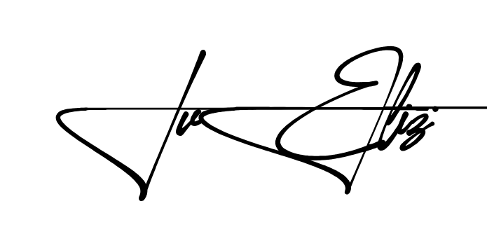 Iveliz name signature writing style