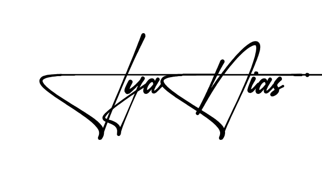 Iyania S name signature writing style