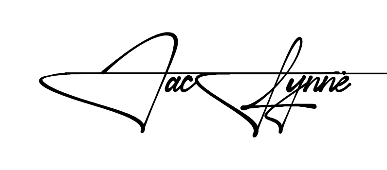 Jaclynne name signature writing style